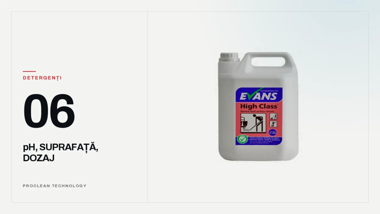 Canistră de 5 litri cu detergent profesional pentru pardoseli Evans High Class