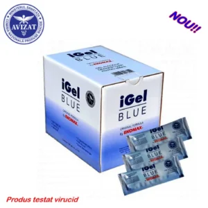 Dezinfectant virucid gel pentru mâini iGel Blue - plic 5 ml