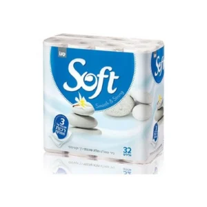 Hârtie igienică Sano Soft Silk White 32 role - 3 str celuloza