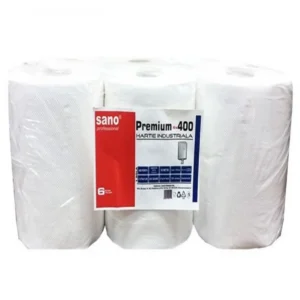 Rolă prosop hârtie industrial Sano Premium - 6 x 400 portii